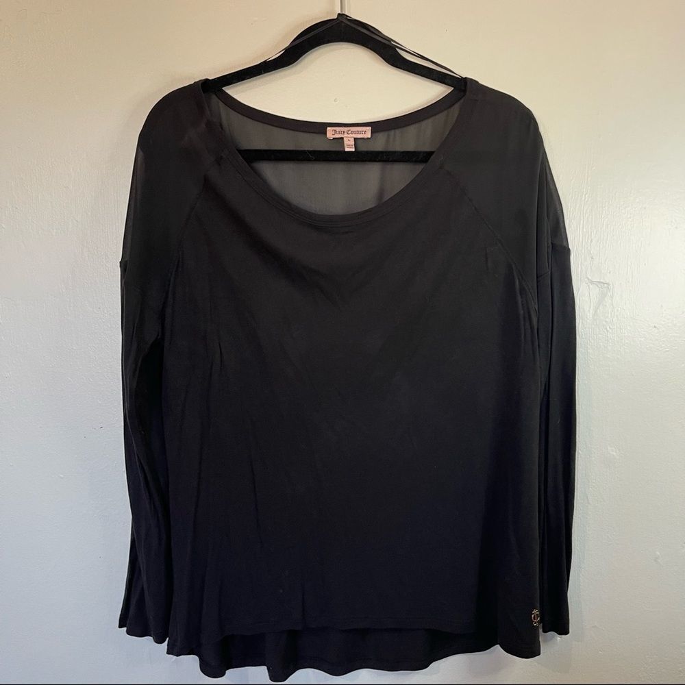 Black Juicy Couture Long Sleeve Top